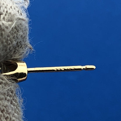 Gorgeous 14k Yellow Gold Round Cut .28 ct White Diamond Precious Stud Earrings