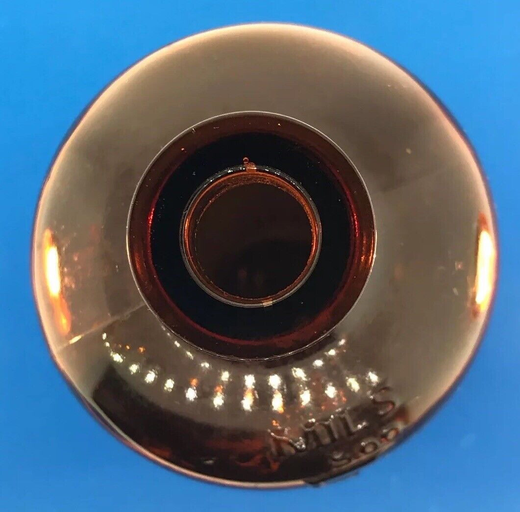 1939 Owens Illinois Glass 500 Mils Apothecary Bottle Amber Brown Alton IL 