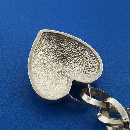 Retired Mignon Faget 925 Sterling Silver Limited Valentine's 3D Heart Necklace