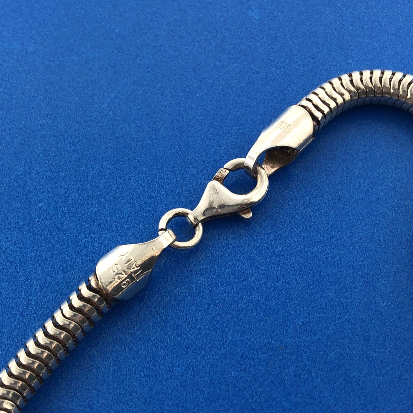Designer CI Italy 925 Sterling Silver Slinky Snake Flex Link Unisex Bracelet