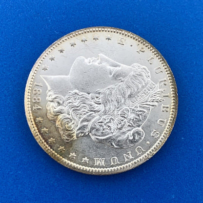1884 CC Silver Morgan Dollar Better Key Scarce Carson City Mint Uncirculated