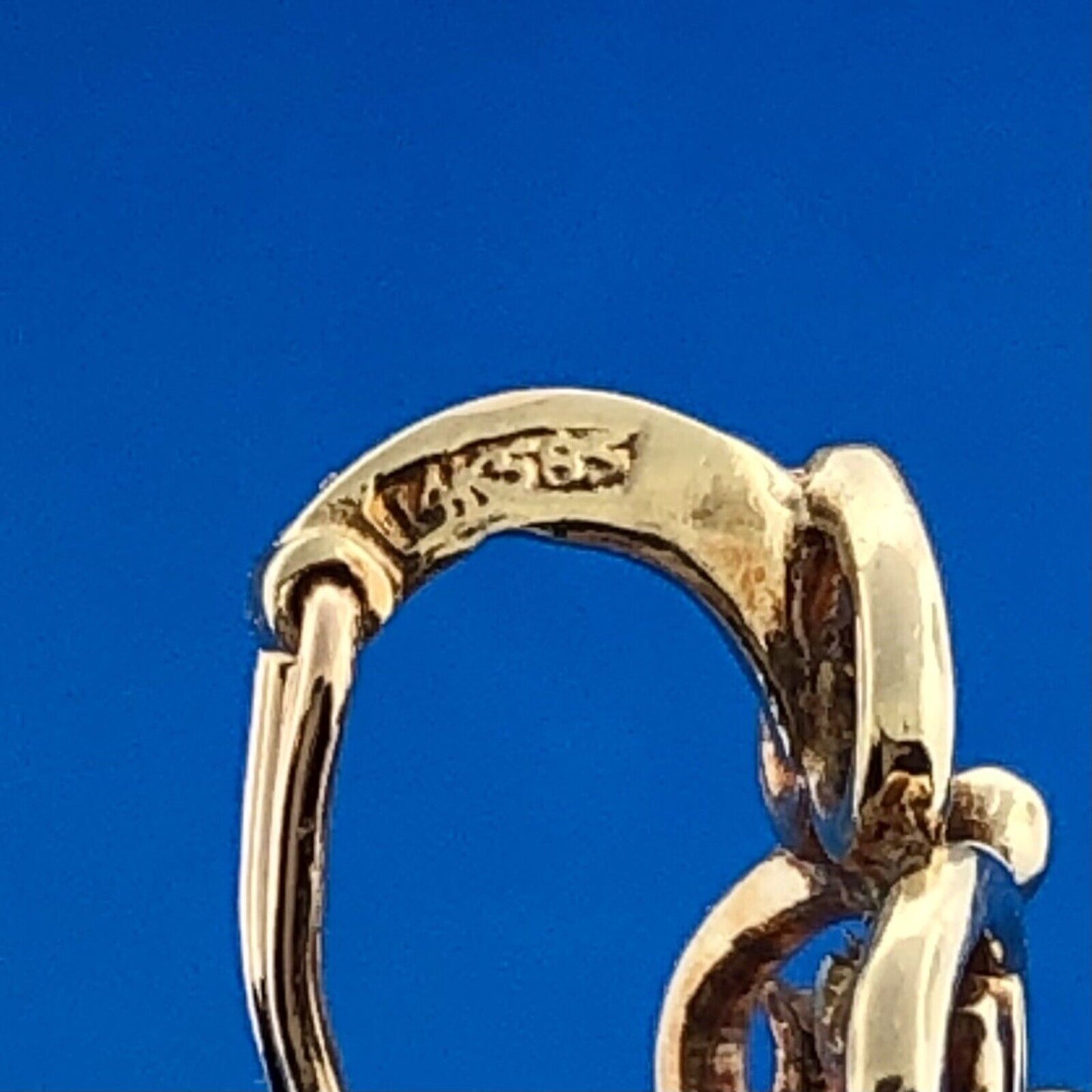 Estate 14K Yellow Gold Rectangular Cut Amethyst Statement Enhancer Pendant