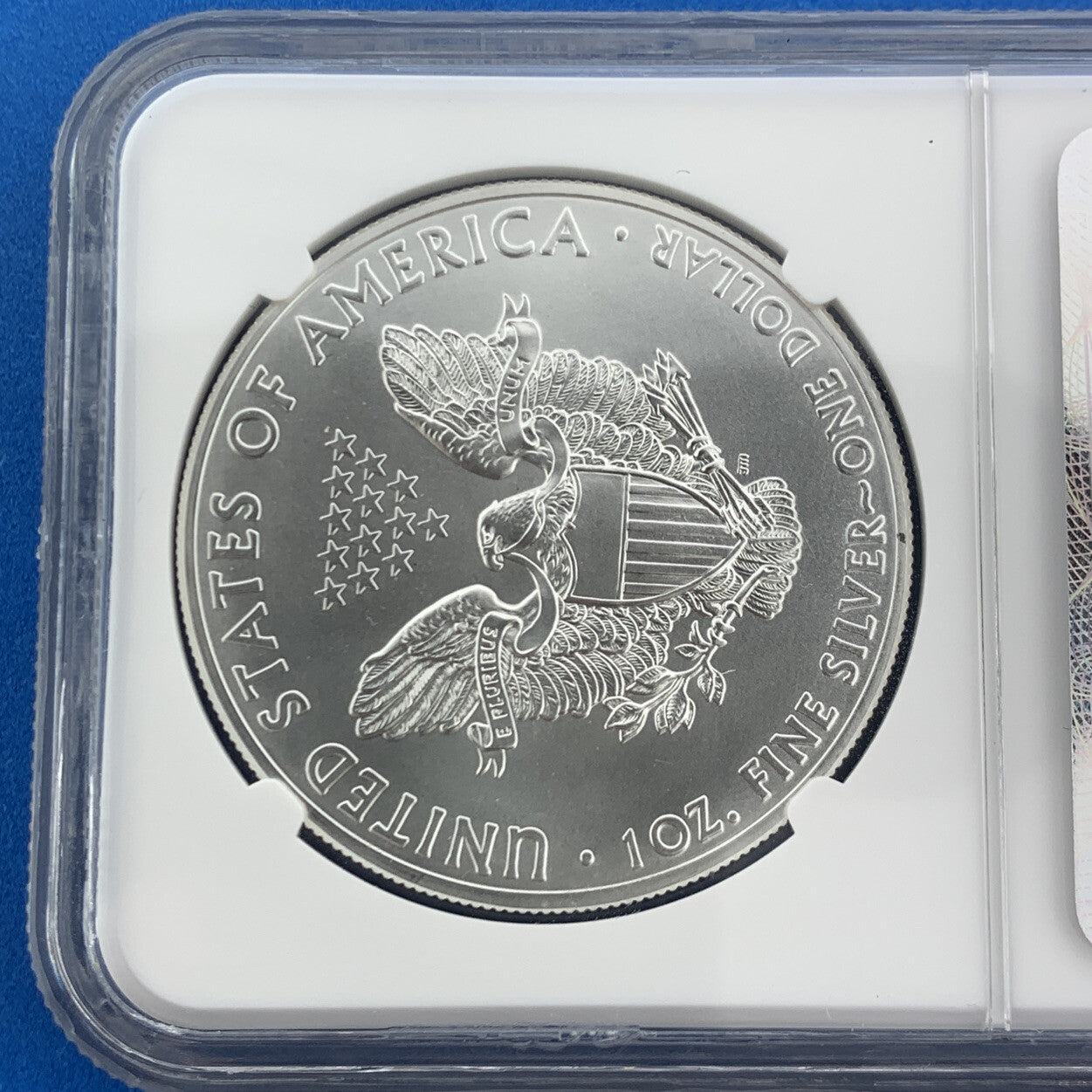 2015 American Silver Eagle 999 Fine 1 Oz Silver NGC MS69 First Release Eagle Lab