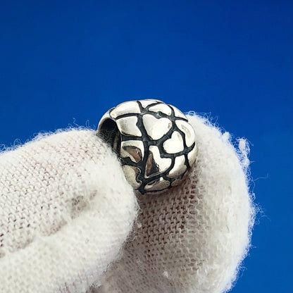 Authentic PANDORA Charm Sterling Lotsa Love Puffy Hearts Round 790174 Retired