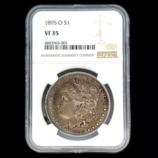 1895 O Morgan Silver Dollar NGC VF35 Better Key New Orleans Coin