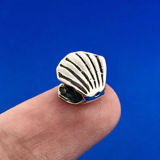 Charming 925 Sterling Silver Mermaid In Shell Cabo Souvenir Slide Bracelet Charm