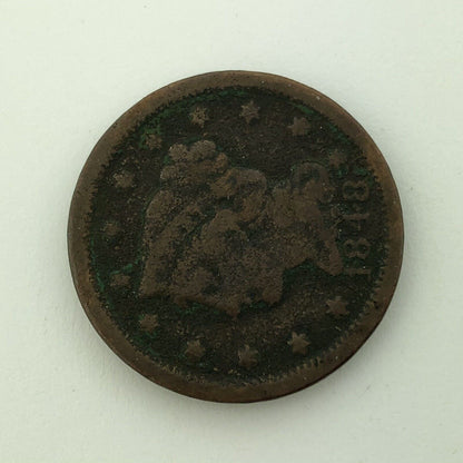 1848 P Liberty Head Braided Hair Large Copper Cent Better Philadelphia Mint Coin