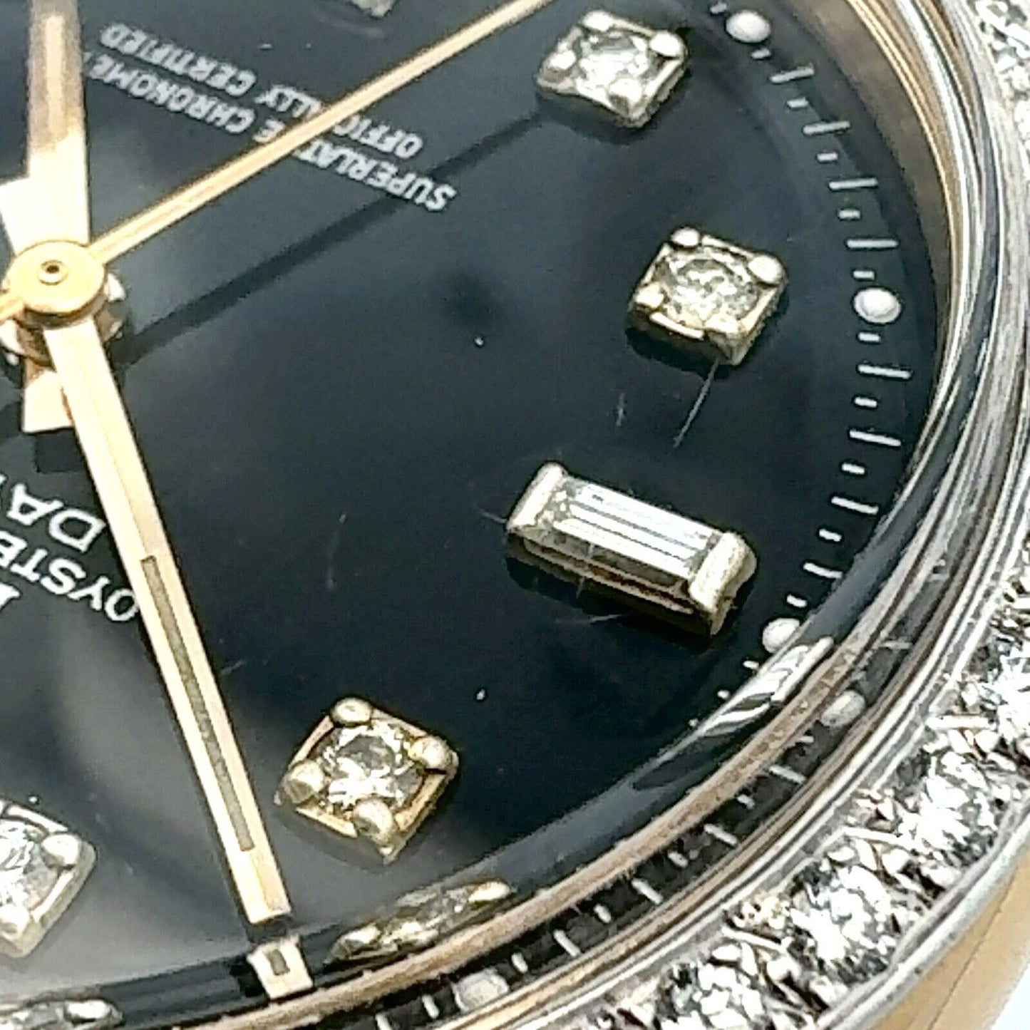 Rolex Day Date President Florentine Finish Diamond Bezel Watch Model 1803