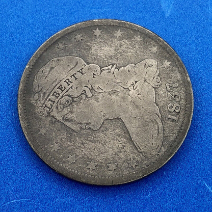 1837 P Capped Bust Reeded Edge Silver Half Dollar 50 Cents Two Year Type Coin