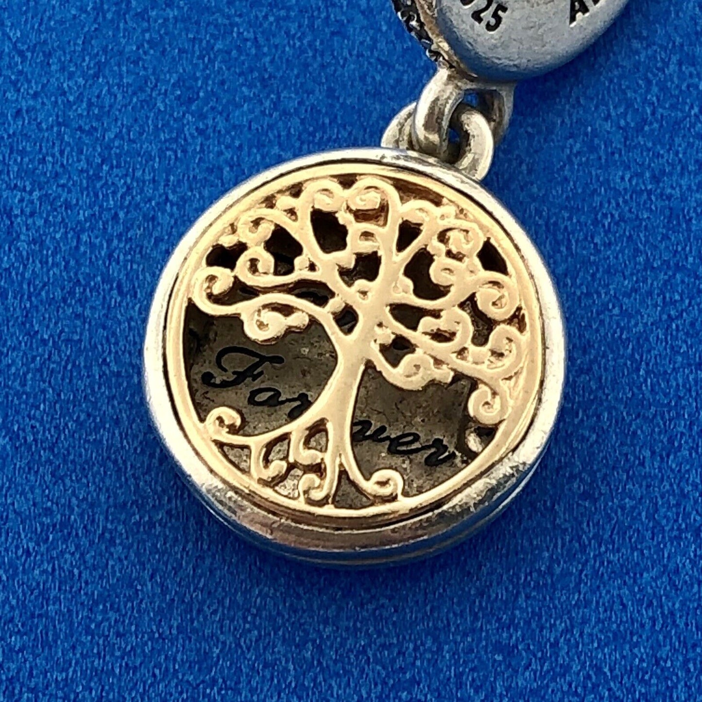 Authentic Pandora Sterling Silver 925 ALE Family Roots Charm 791988CZ