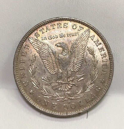 1881 O Silver Morgan Dollar U.S Coinage Key Better Date New Orleans Mint Toned