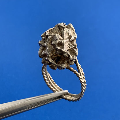 Artisan 925 Sterling Silver Artisan Nugget Free Form Size 6 Ring