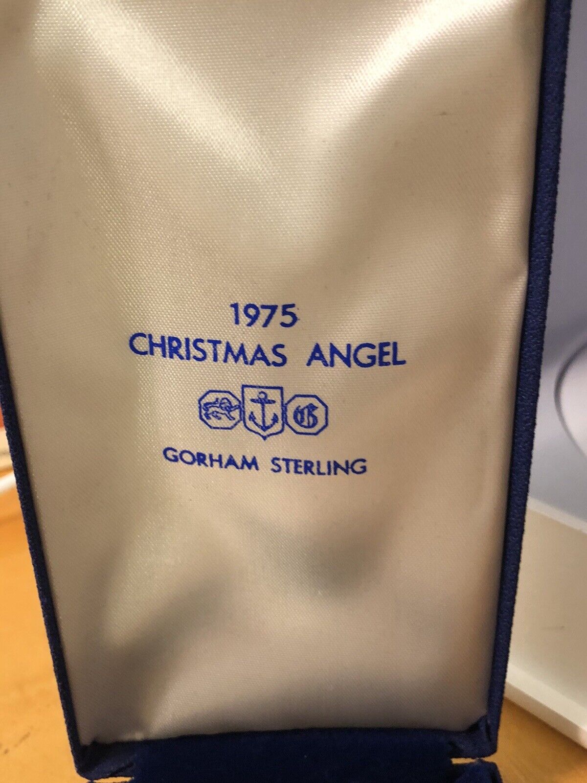 1975 Gorham Luther Bookout 925 Sterling Silver Limited Christmas Angel Ornament