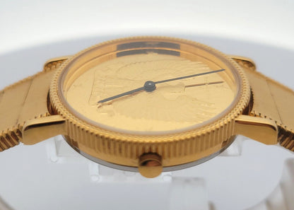 1989 Franklin Mint 925 Sterling Silver Vermeil Box Eagle Watch Parts Only