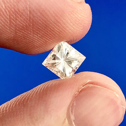 GIA Certified Square Modified Brilliant Synthetic Moissanite .98 Carat Weight