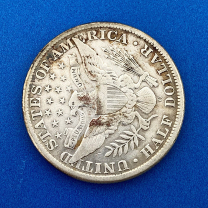 1907 O Silver Barber Half Dollar Better Key Date New Orleans Coin Rare Scarce