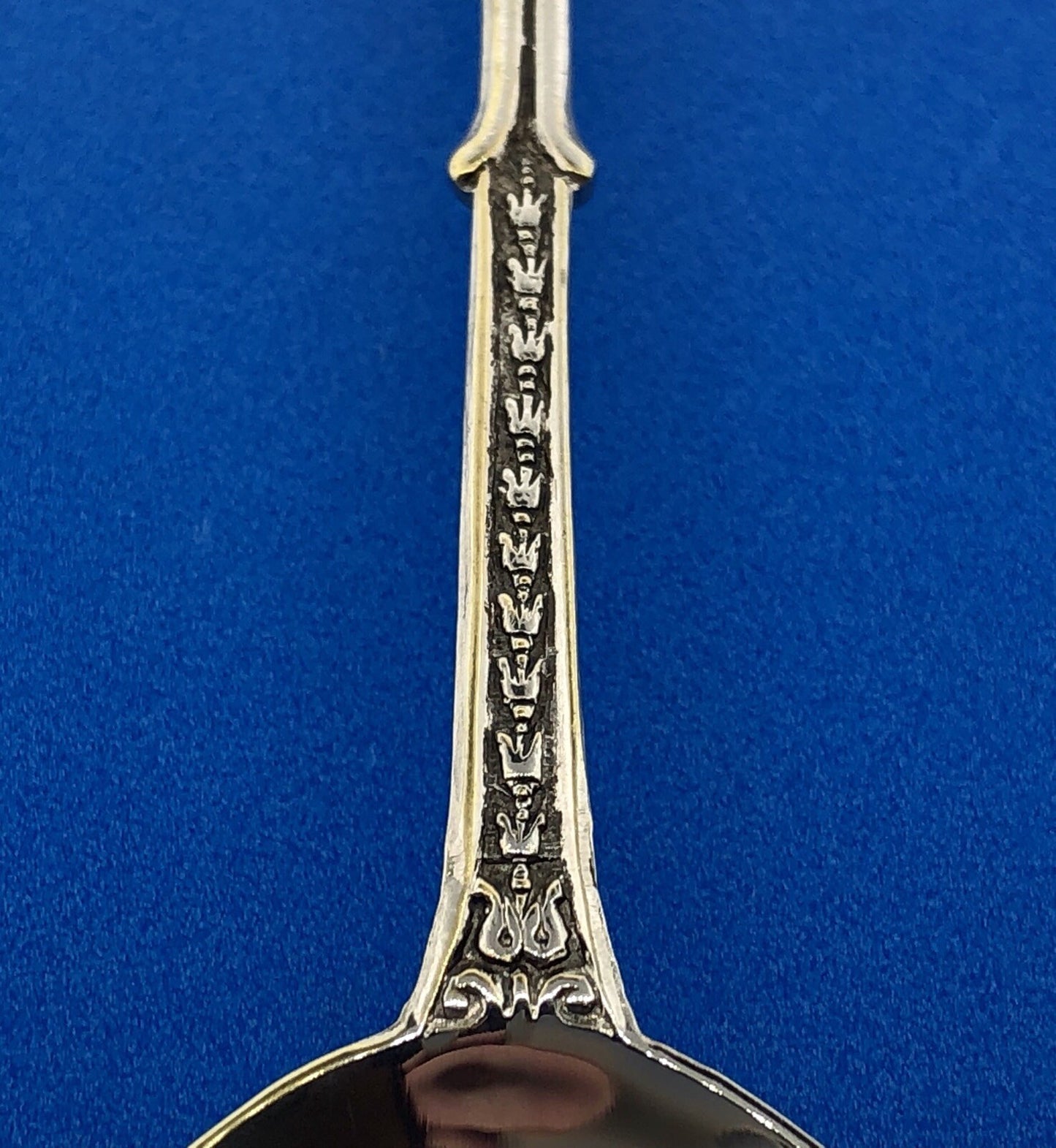 Vintage Foreing EPNS Enamel Silver Tone Scotland Souvenir Spoon
