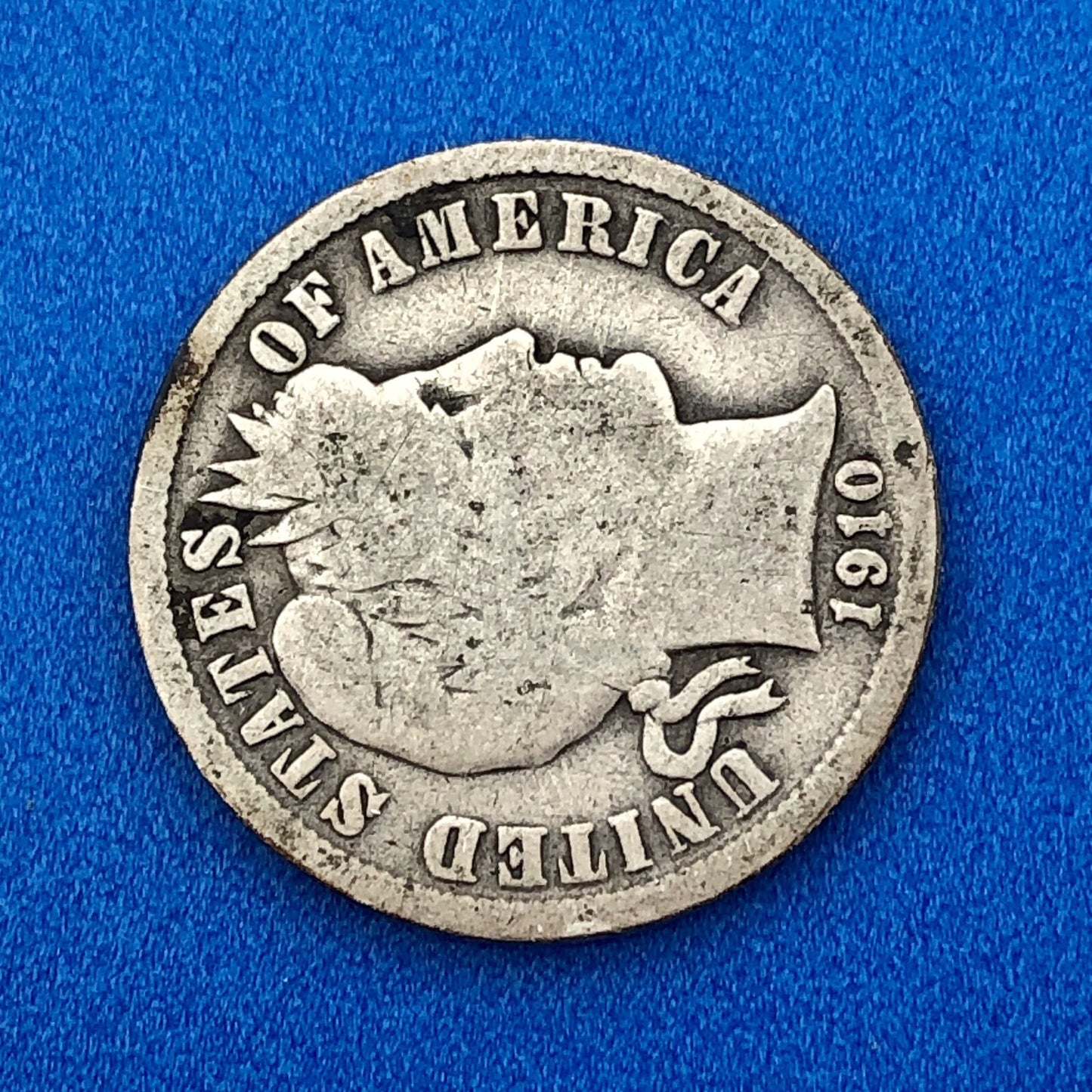 1910 P Barber Silver Dime $.10 Better Rare Scarce Key Philadelphia Mint Coin