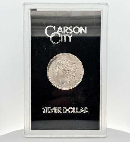 1882 CC Morgan Silver Dollar GSA Better Key Carson City Mint Coin Box & COA