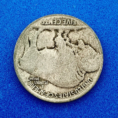 1913 D Indian Head Buffalo Nickel Type 2 Better Key Scarce Denver Mint Coin