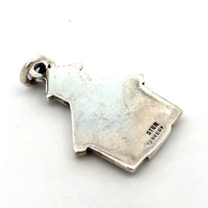 Retired Designer James Avery 925 Sterling Silver School House Pendant