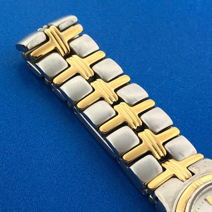 Bulova 98M36 Stainless Steel Gold Tone Accents Ladies Bracelet Watch