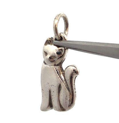 James Avery JA 925 Sterling Silver Pet Cat Charm Pendant