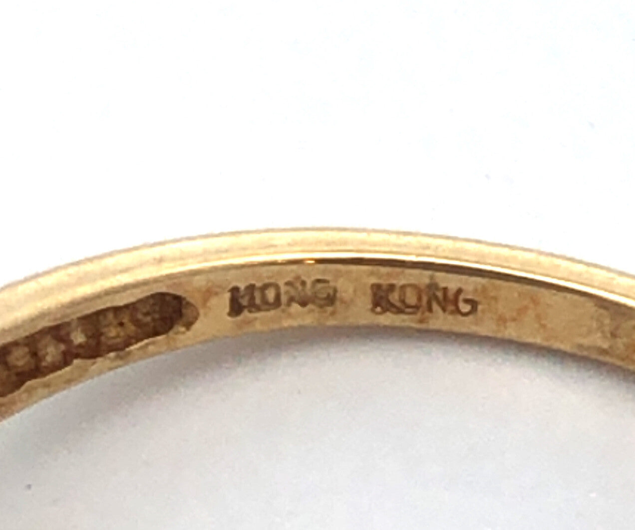 Vintage Designer 14K Yellow Gold Jade Cabochon Statement Cocktail Ring