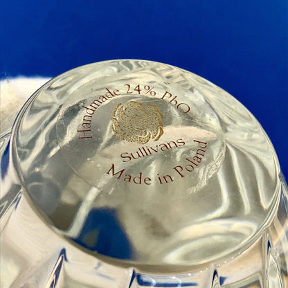 Sullivans Handcrafted Poland 24% PbO Crystal Annual Egg Figurine Paperweight