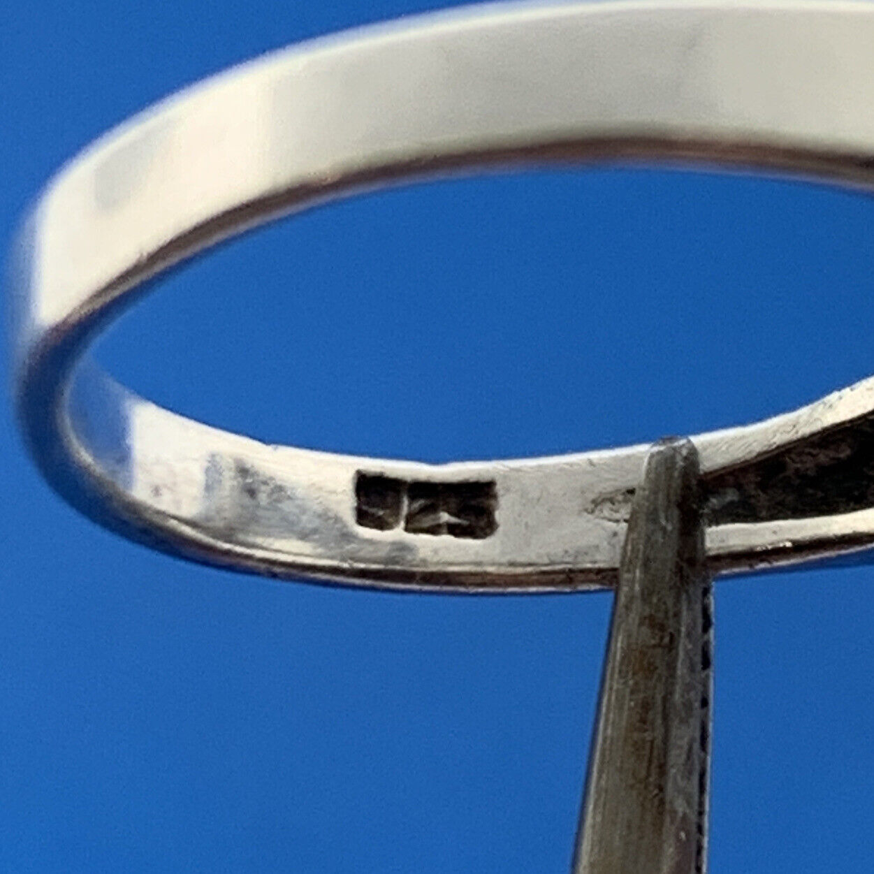 Designer 925 Sterling Silver Rectangle Cubic Zirconia Marcasite Statement Ring