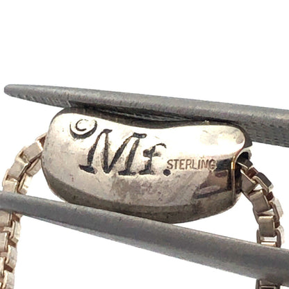 Mignon Faget 925 Sterling Silver Louisiana Collection Red Bean Pendant Necklace