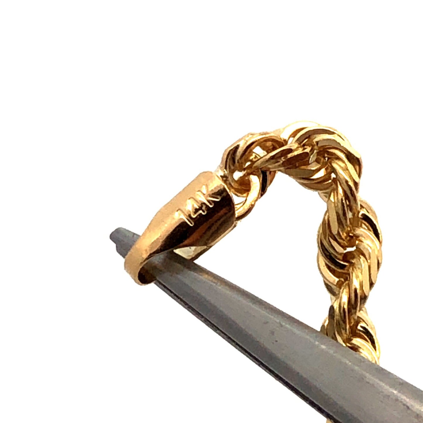 Designer RCI 14K Yellow Gold 20" 3 mm Rope Layering Chain Necklace