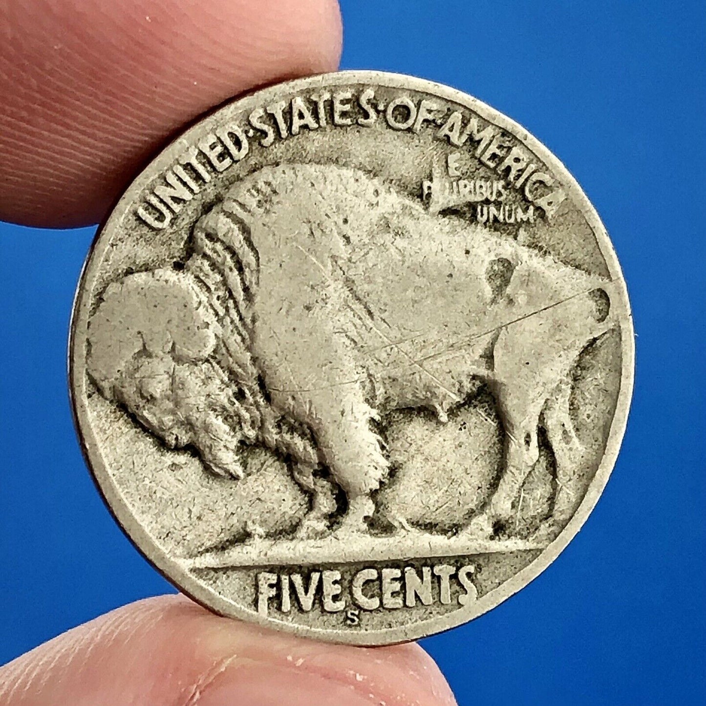 1918 S Indian Head Buffalo Nickel Better Key Scarce San Francisco Mint Coin