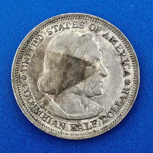 1893 P World's Columbian Exposition Commemorative Silver Half Dollar $.50 Coin