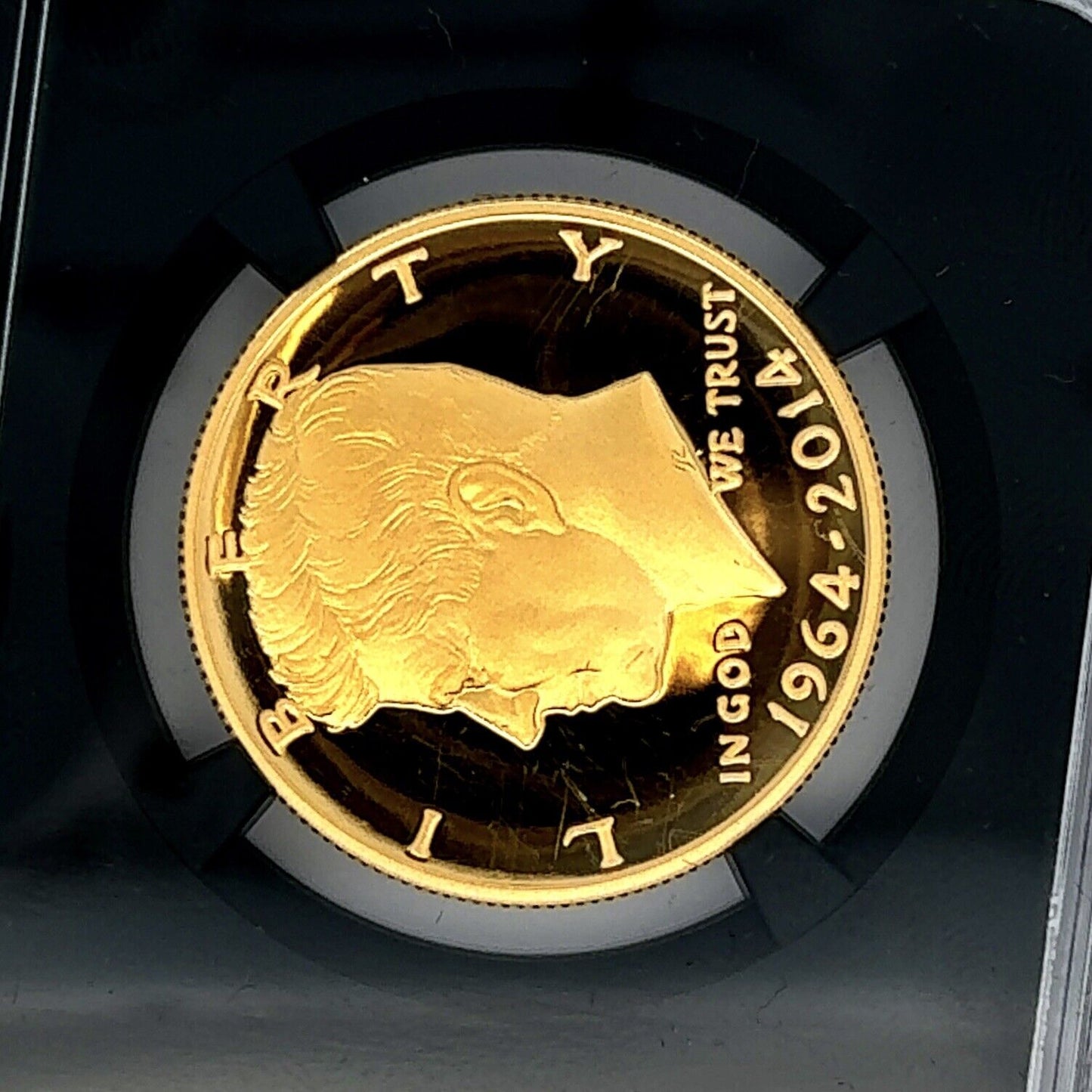 2014-W Kennedy 50th Anniversary 3/4 oz. Gold Proof NGC PF 69 Ultra Cameo UCAM