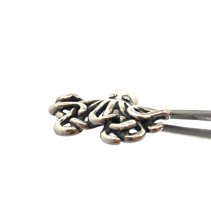 Designer Kabana 925 Sterling Silver Octopus Ocean Beach Sea Life Animal Pendant