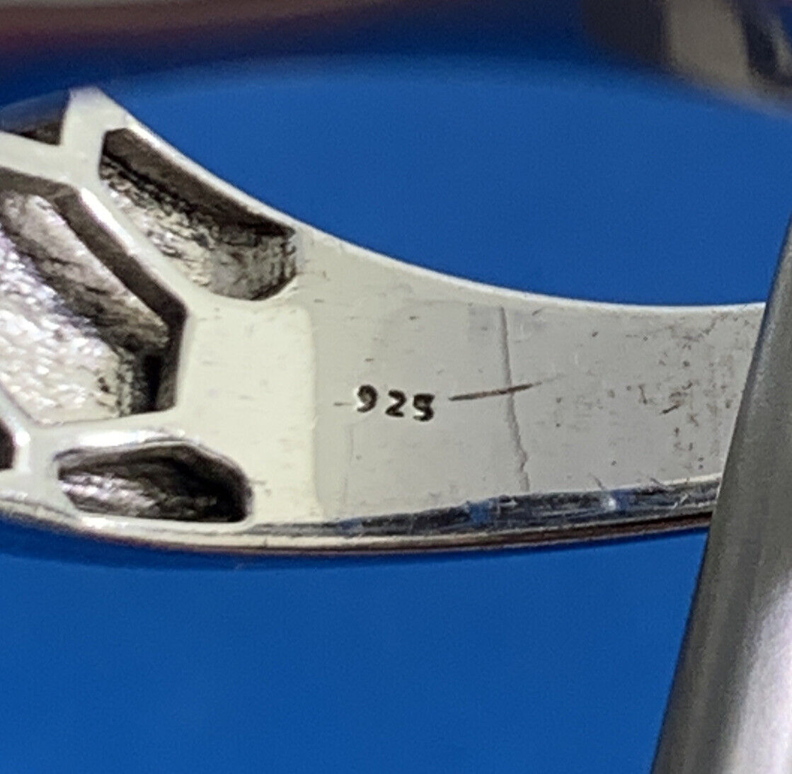 Designer 925 Sterling Silver Black White Pave Diamond Unisex Modernist Dome Ring