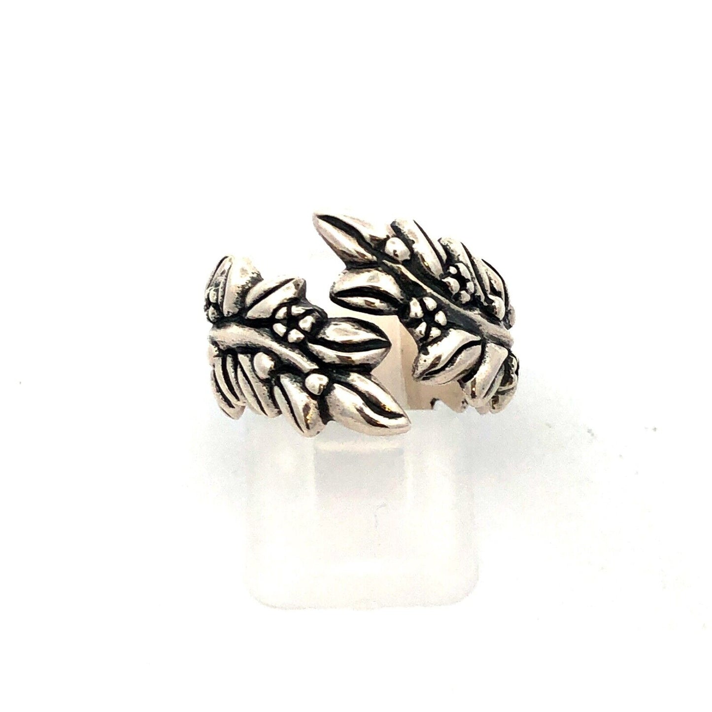 Designer Mignon Faget 925 Sterling Silver Jasmine Collection Flower Wrap Ring