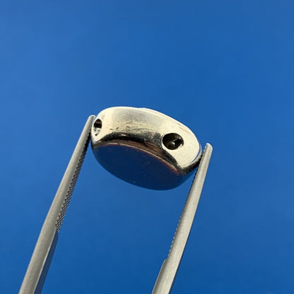 Stunning Sterling Silver 925 Alphabet Initial Letter B Circle Slide Pendant