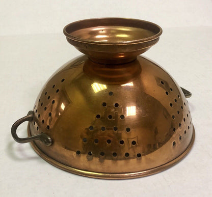 Vintage ODI Portugal Copper Brass Farm Wedding Country Kitchen Strainer Colander