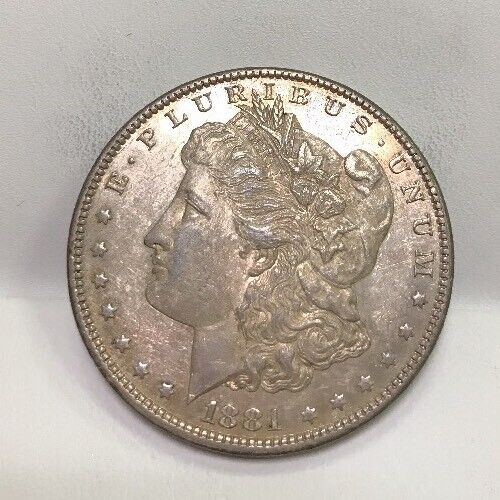 1881 O Silver Morgan Dollar U.S Coinage Key Better Date New Orleans Mint Toned