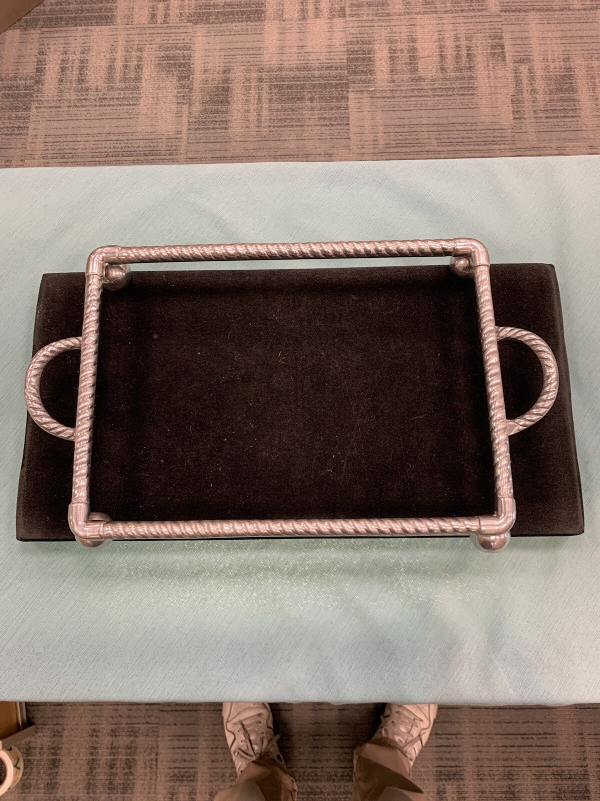 Aluminum High Polished Ribbed Handled Casserole Trivet Stand