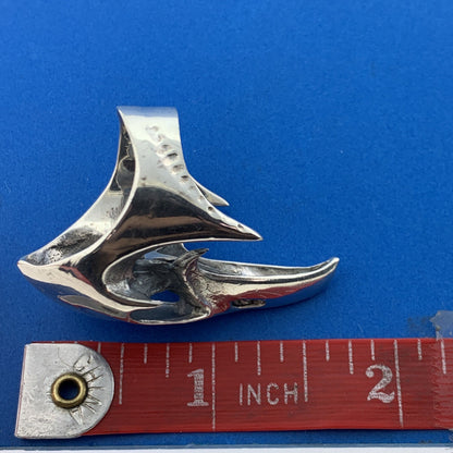 Sterling Silver 925 Eagle Phoenix Skull Biker's Guardian Statement Ring