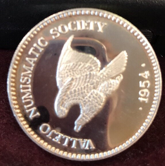 1987 Vallejo Numismatic Society 400th Meeting/60th Anniv Carquinez Bridge .999