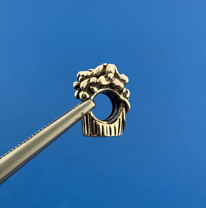 Authentic PANDORA 14K Gold Sterling Silver 790441 Love Bouquet Bracelet Charm