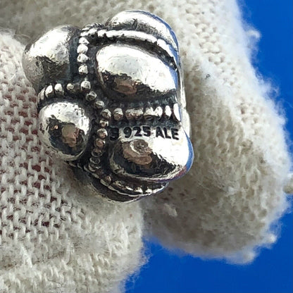 Authentic PANDORA Moments 925 Sterling Silver Journey #790401 Pebbled Bead Charm