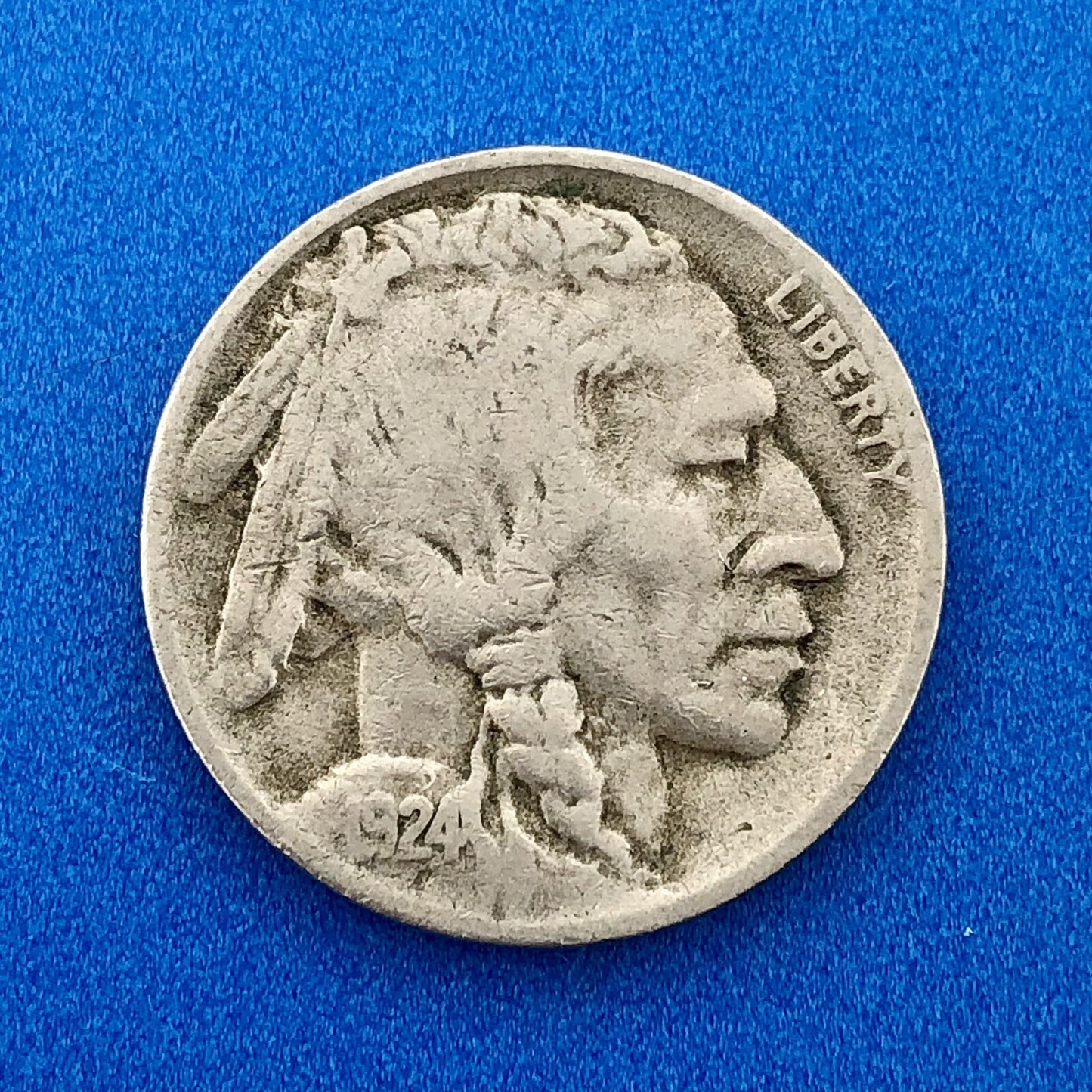 1924 D Indian Head Buffalo Nickel Better Key Scarce Denver Mint Coin
