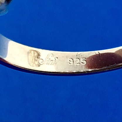 Stunning Siri Sterling Silver Oval Ruby Cubic Zirconia CZ Halo Cocktail Ring