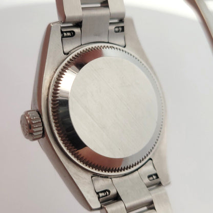 Ladies Rolex Oyster Perpetual Datejust Stainless Rhodium Roman Dial - 179174