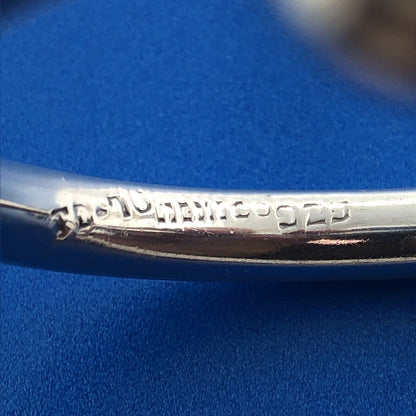Vintage Taxco Mexico Sterling Silver 925 Modernist Clamper Hinge Cuff Bracelet